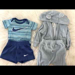 Nike set and carters set new born